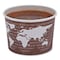 Eco-Products World Art Renewable and Compostable Food Container, 8 oz, 3.04 Diameter x 2.3h, Brown, Paper, PK1000 EP-BSC8-WA - alternate 4